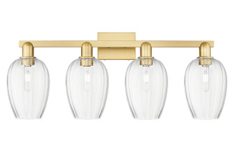 Arcadia Four Light Bath Vanity in Satin Gold (405|716-4W-SG-G457-6CL)