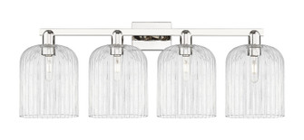 Arcadia Four Light Bath Vanity in Polished Nickel (405|716-4W-PN-G559-8CL)