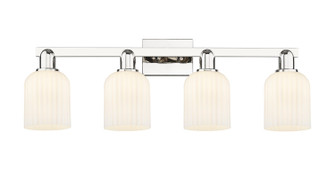 Arcadia Four Light Bath Vanity in Polished Nickel (405|716-4W-PN-G559-5GWH)