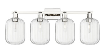Arcadia Four Light Bath Vanity in Polished Nickel (405|716-4W-PN-G460-7CL)