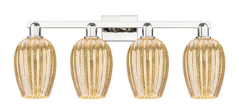 Arcadia Four Light Bath Vanity in Polished Nickel (405|716-4W-PN-G457-6ME)