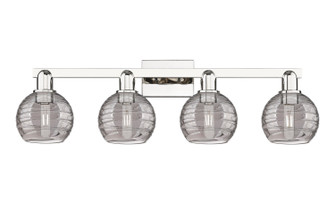 Arcadia Four Light Bath Vanity in Polished Nickel (405|716-4W-PN-G1213-6SM)