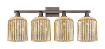 Arcadia Four Light Bath Vanity in Oil Rubbed Bronze (405|716-4W-OB-G559-8ME)