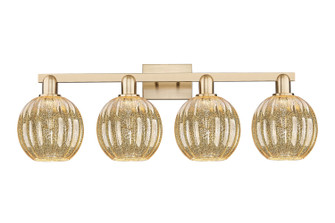 Arcadia Four Light Bath Vanity in Champagne Bronze (405|716-4W-CB-G458-7ME)