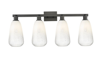 Arcadia Four Light Bath Vanity in Matte Black (405|716-4W-BK-G480-6OP)