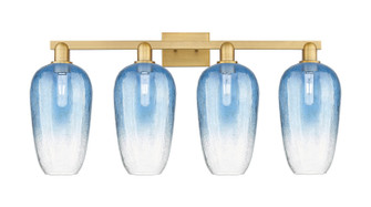 Arcadia Four Light Bath Vanity in Brushed Brass (405|716-4W-BB-G484-7SB)