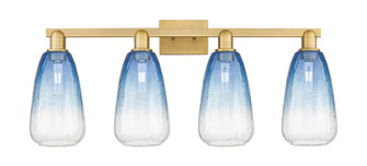 Arcadia Four Light Bath Vanity in Brushed Brass (405|716-4W-BB-G480-6SB)