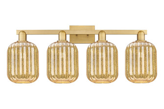 Arcadia Four Light Bath Vanity in Brushed Brass (405|716-4W-BB-G460-7ME)