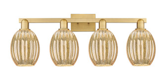 Arcadia Four Light Bath Vanity in Brushed Brass (405|716-4W-BB-G459-6ME)