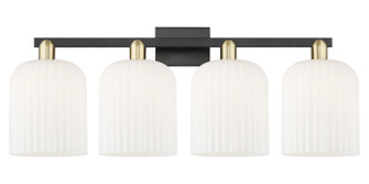 Arcadia Four Light Bath Vanity in Black Antique Brass (405|716-4W-BAB-G559-8GWH)