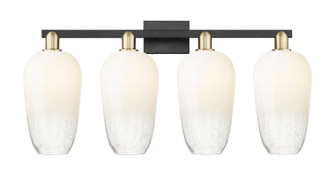 Arcadia Four Light Bath Vanity in Black Antique Brass (405|716-4W-BAB-G484-7OP)