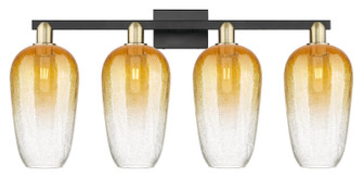 Arcadia Four Light Bath Vanity in Black Antique Brass (405|716-4W-BAB-G484-7AM)