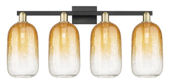 Arcadia Four Light Bath Vanity in Black Antique Brass (405|716-4W-BAB-G482-7AM)