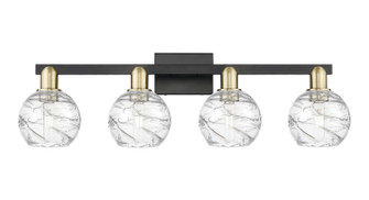 Arcadia Four Light Bath Vanity in Black Antique Brass (405|716-4W-BAB-G1213-6CL)