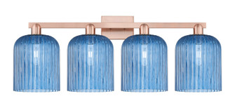 Arcadia Four Light Bath Vanity in Antique Copper (405|716-4W-AC-G559-8BL)
