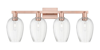 Arcadia Four Light Bath Vanity in Antique Copper (405|716-4W-AC-G457-6CL)