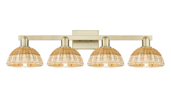 Arcadia Four Light Bath Vanity in Antique Brass (405|716-4W-AB-NBD2-75-NAT)