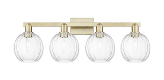 Arcadia Four Light Bath Vanity in Antique Brass (405|716-4W-AB-G458-7CL)