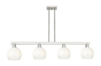 Arcadia Four Light Island Pendant in Brushed Satin Nickel (405|716-4I-SN-G483-8OP)