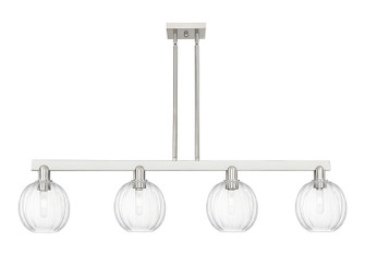Arcadia Four Light Island Pendant in Brushed Satin Nickel (405|716-4I-SN-G458-7CL)