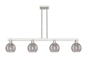Arcadia Four Light Island Pendant in Brushed Satin Nickel (405|716-4I-SN-G1213-6SM)