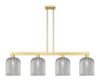 Arcadia Four Light Island Pendant in Satin Gold (405|716-4I-SG-G559-8SM)