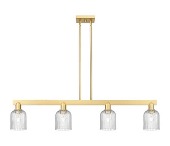 Arcadia Four Light Island Pendant in Satin Gold (405|716-4I-SG-G559-5SDY)