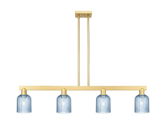 Arcadia Four Light Island Pendant in Satin Gold (405|716-4I-SG-G559-5BL)
