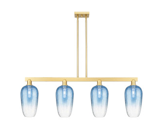 Arcadia Four Light Island Pendant in Satin Gold (405|716-4I-SG-G484-7SB)
