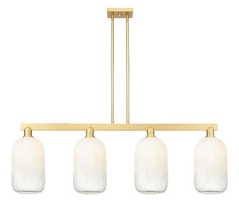 Arcadia Four Light Island Pendant in Satin Gold (405|716-4I-SG-G482-7OP)