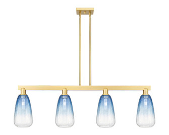 Arcadia Four Light Island Pendant in Satin Gold (405|716-4I-SG-G480-6SB)