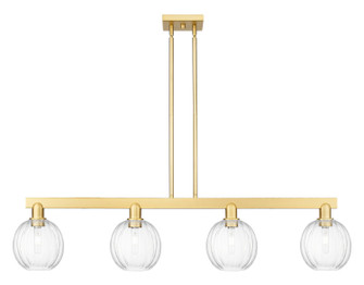 Arcadia Four Light Island Pendant in Satin Gold (405|716-4I-SG-G458-7CL)