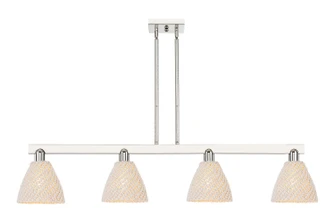 Arcadia Four Light Island Pendant in Polished Nickel (405|716-4I-PN-NBD-75-NAT)