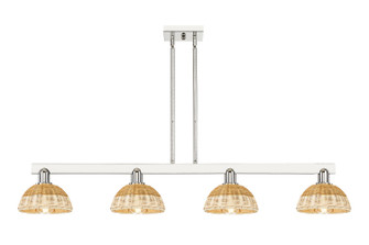 Arcadia Four Light Island Pendant in Polished Nickel (405|716-4I-PN-NBD2-75-NAT)