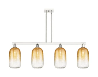 Arcadia Four Light Island Pendant in Polished Nickel (405|716-4I-PN-G482-7AM)