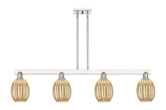 Arcadia Four Light Island Pendant in Polished Nickel (405|716-4I-PN-G459-6ME)