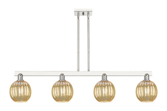 Arcadia Four Light Island Pendant in Polished Nickel (405|716-4I-PN-G458-7ME)