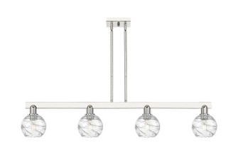 Arcadia Four Light Island Pendant in Polished Nickel (405|716-4I-PN-G1213-6CL)