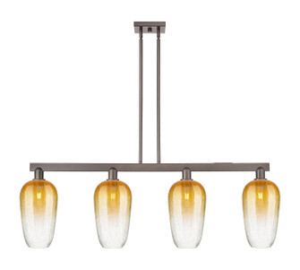 Arcadia Four Light Island Pendant in Oil Rubbed Bronze (405|716-4I-OB-G484-7AM)