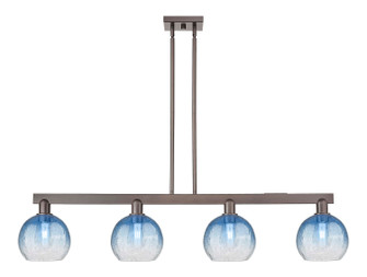 Arcadia Four Light Island Pendant in Oil Rubbed Bronze (405|716-4I-OB-G483-8SB)