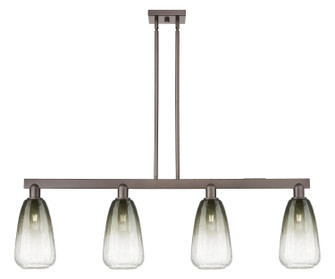 Arcadia Four Light Island Pendant in Oil Rubbed Bronze (405|716-4I-OB-G480-6SL)