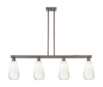 Arcadia Four Light Island Pendant in Oil Rubbed Bronze (405|716-4I-OB-G480-6OP)