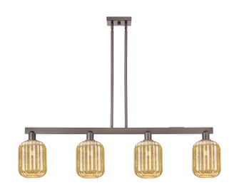 Arcadia Four Light Island Pendant in Oil Rubbed Bronze (405|716-4I-OB-G460-7ME)
