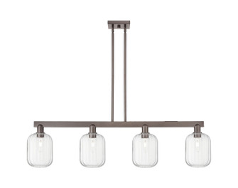 Arcadia Four Light Island Pendant in Oil Rubbed Bronze (405|716-4I-OB-G460-7CL)