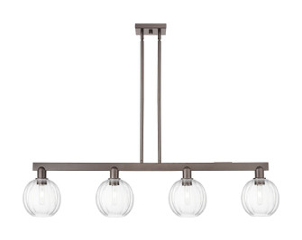 Arcadia Four Light Island Pendant in Oil Rubbed Bronze (405|716-4I-OB-G458-7CL)