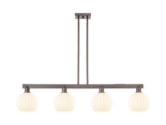Arcadia Four Light Island Pendant in Oil Rubbed Bronze (405|716-4I-OB-G1217-8WV)
