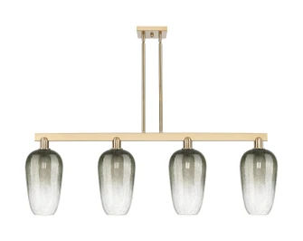 Arcadia Four Light Island Pendant in Champagne Bronze (405|716-4I-CB-G484-7SL)