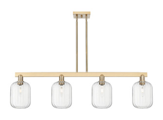 Arcadia Four Light Island Pendant in Champagne Bronze (405|716-4I-CB-G460-7CL)