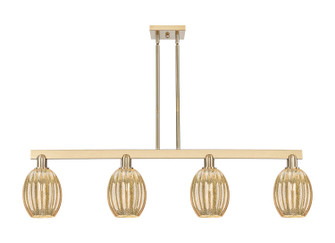 Arcadia Four Light Island Pendant in Champagne Bronze (405|716-4I-CB-G459-6ME)