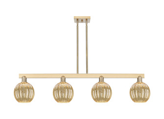 Arcadia Four Light Island Pendant in Champagne Bronze (405|716-4I-CB-G458-7ME)